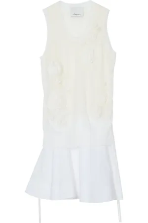 3.1 Phillip Lim Floral-appliqué midi dress