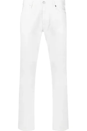 Emporio Armani Rear-logo slim-fit jeans