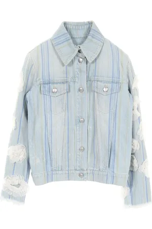 CHANEL 1986-1988 striped denim jacket