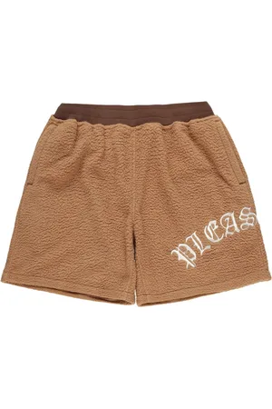 Pleasures Embroidered-logo fleece shorts