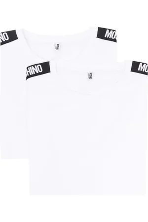Moschino Two-pack logo-patch T-shirts