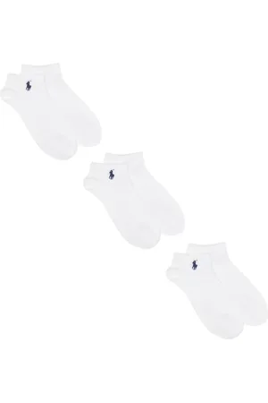 Ralph Lauren Intarsia-knit logo socks (set of three)