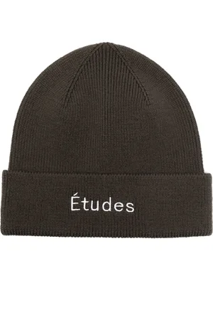 Etudes Logo-embroidered wool beanie