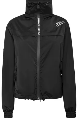 Philipp Plein Scratch-print cropped windbreaker