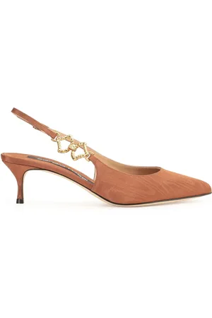 Sergio Rossi 50mm Sea Scale pumps