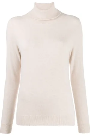 N.PEAL Fine knit polo neck jumper
