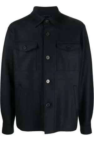 Harris Wharf London Button-up virgin-wool shirt jacket