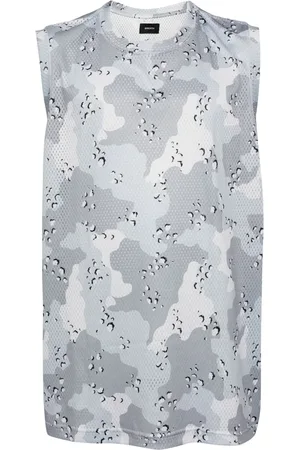 Breathe Camouflage-pattern tank top