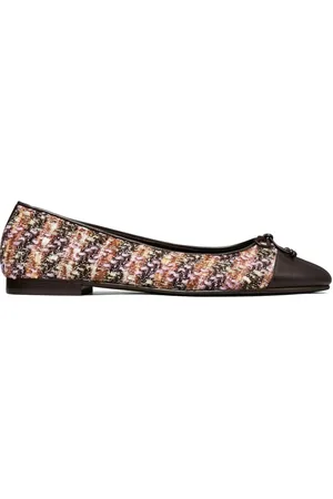 Tory Burch Contrasting-toe ballet flats