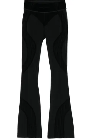 MISBHV Flocked flared trousers