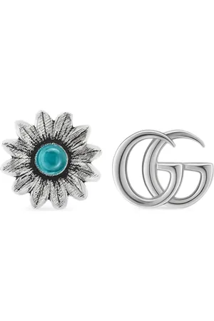Gucci Sterling GG Marmont flower earrings