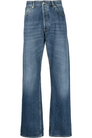 Alexander McQueen Appliqué-detail straight-leg jeans
