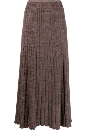 Tory Burch Ribbed-knit midi skirt