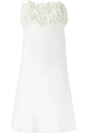GENNY Floral-appliqu?? mini dress