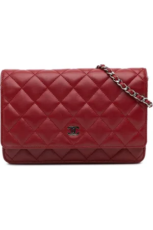 CHANEL 2010-2011 Classic Lambskin Wallet on Chain crossbody bag