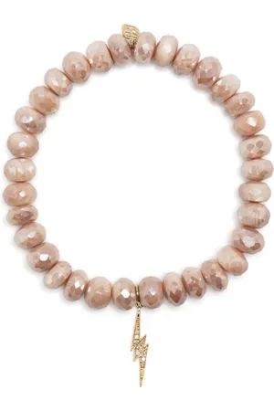 Sydney Evan 14kt yellow gold Lightning Bolt charm bracelet
