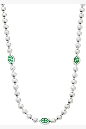 Gucci Interlocking G boule chain necklace