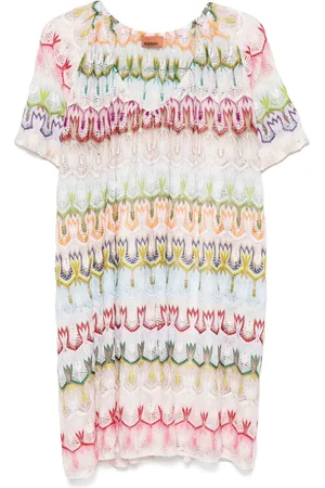 Missoni Crochet-knit mini dress