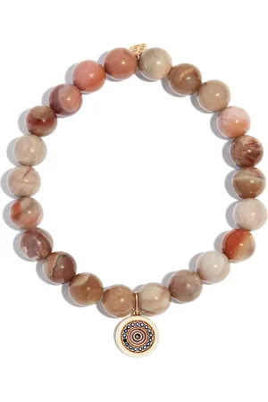 Sydney Evan 14kt yellow Evil Eye charm bracelet