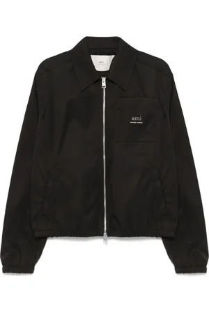 Ami Logo-lettering bomber jacket