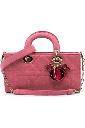 Dior 2022 Medium Denim Macrocannage Lady D Joy satchel