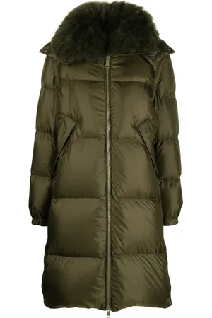 YVES SALOMON Padded-design long-sleeve coat
