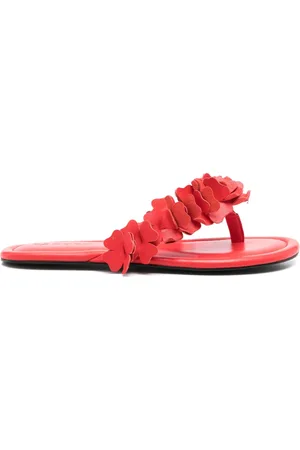 Sandro Floral-appliqu?? flip flops