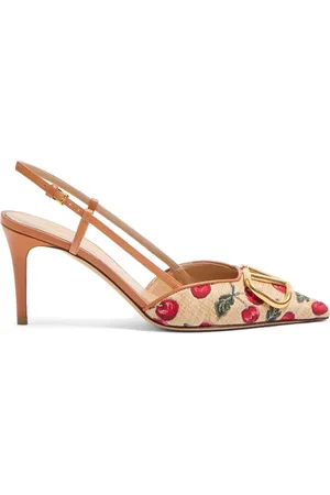 VALENTINO GARAVANI 80mm VLogo Signature Cherryfic-print pumps