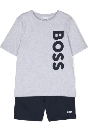HUGO BOSS Logo-print cotton short set