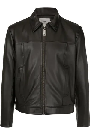 MISCI Velô zip-up leather jacket
