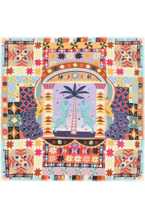 Bimba y Lola Geometric-print scarf