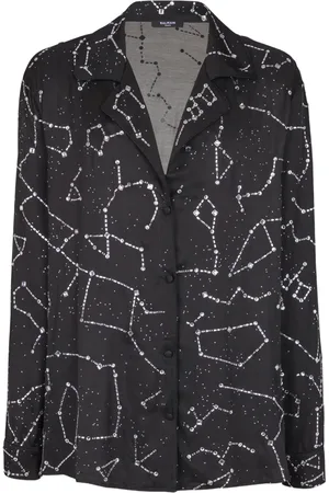 Balmain Constellation embroidered shirt