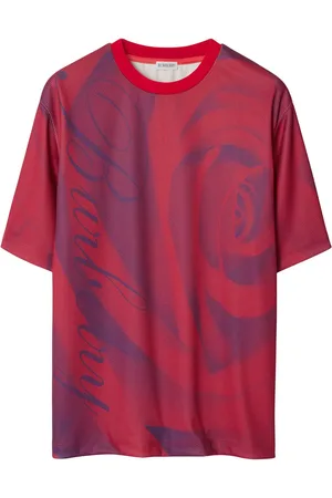 Burberry Rose-print crew-neck T-shirt