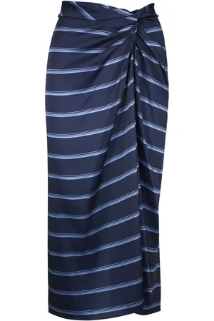 Vince Twist-detailing skirt