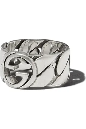 Gucci Interlocking G wide band ring
