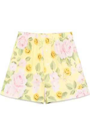 Moschino X Smiley floral-print shorts