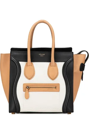 Céline 2011 Micro Tricolor Leather Luggage Tote handbag