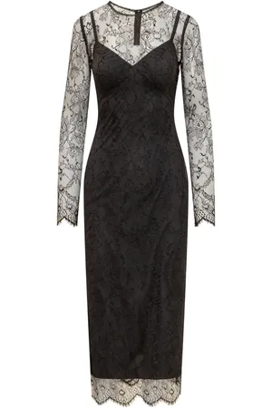 Dolce & Gabbana Semi-sheer lace midi dress