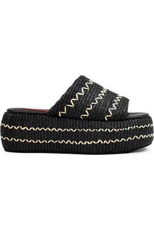 SIMON MILLER ZigZag Raffia Cloudy sandals