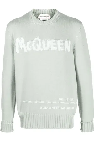 Alexander McQueen Intarsia-knit logo sweater