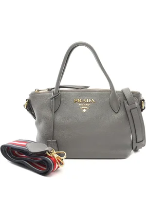 Prada 2000s logo-lettering tote bag