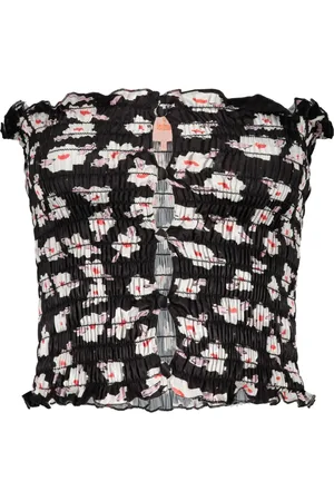 AMY CROOKES Floral-print top