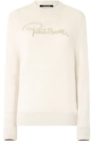 Roberto Cavalli Logo-embroidered sweater