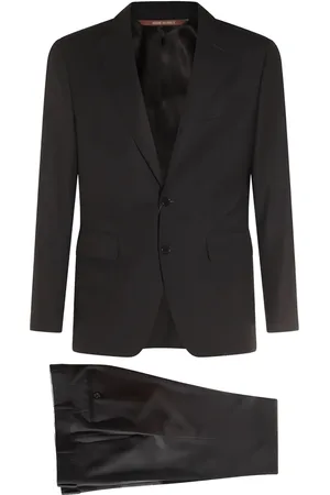 CANALI Logo-patch suit