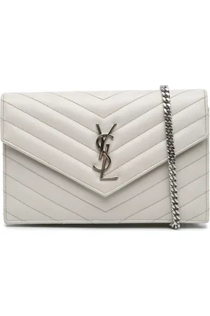 Saint Laurent 2017 Grain De Poudre Cassandre Envelope Wallet on Chain crossbody bag