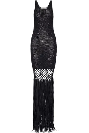 Serafini Crochet-knit maxi dress