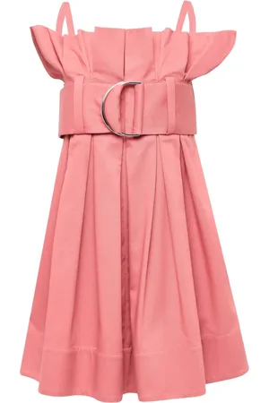 J.W.Anderson Belted pleated mini dress