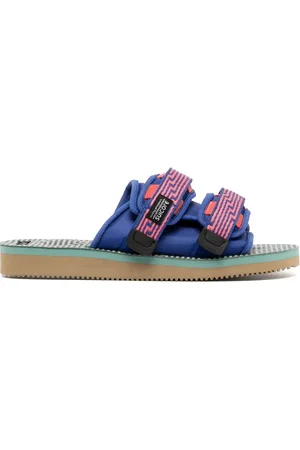 SUICOKE MOTO jacquard touch-strap sandals