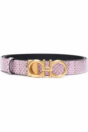 Salvatore Ferragamo Gancini textured belt