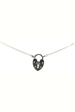 Dior 20th Century Love Heart Lock Pendant Necklace costume necklace